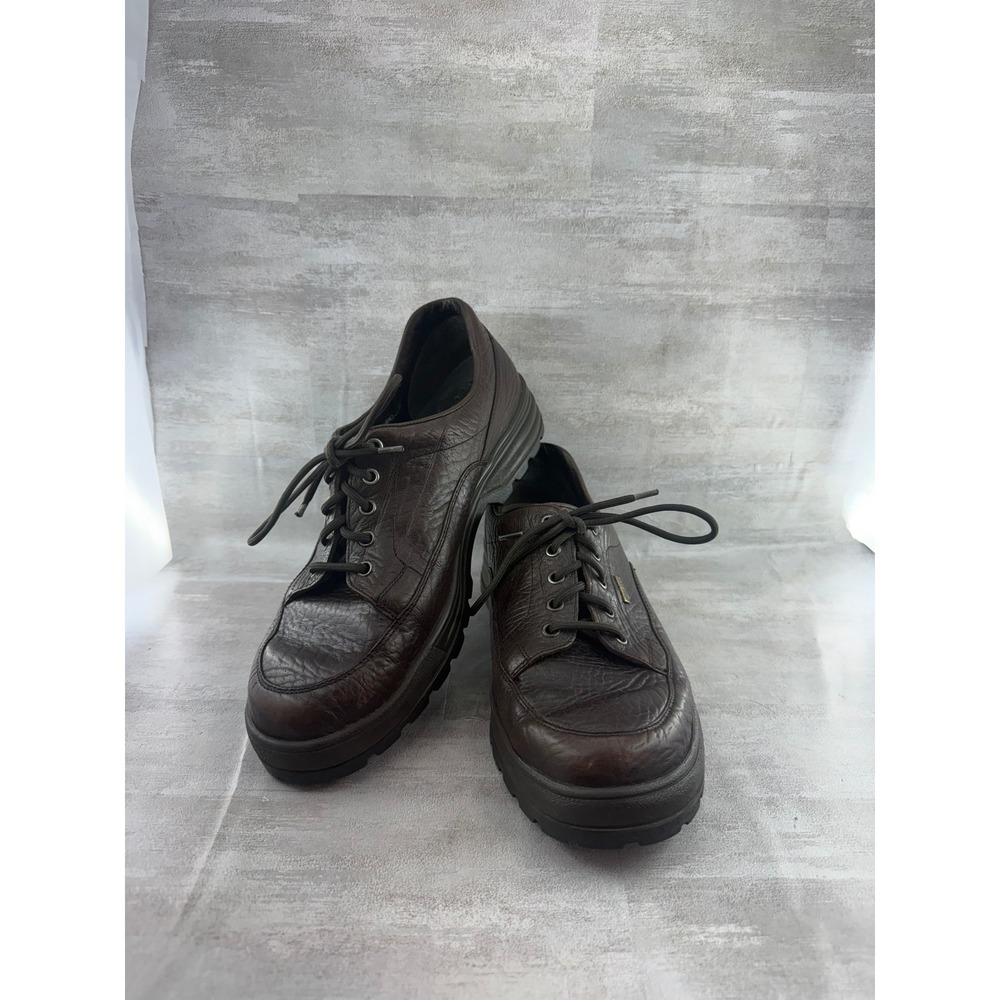 Mephisto Run Off Gore-Tex Brown Leather Walking Shoes Men Sz 10 Waterproof